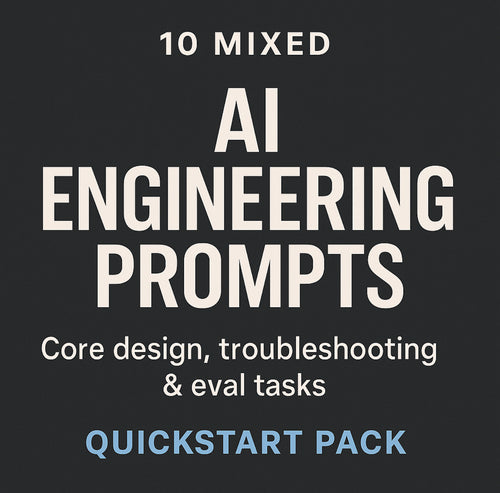 “AI Engineering QuickStart Pack (10 Prompts)”